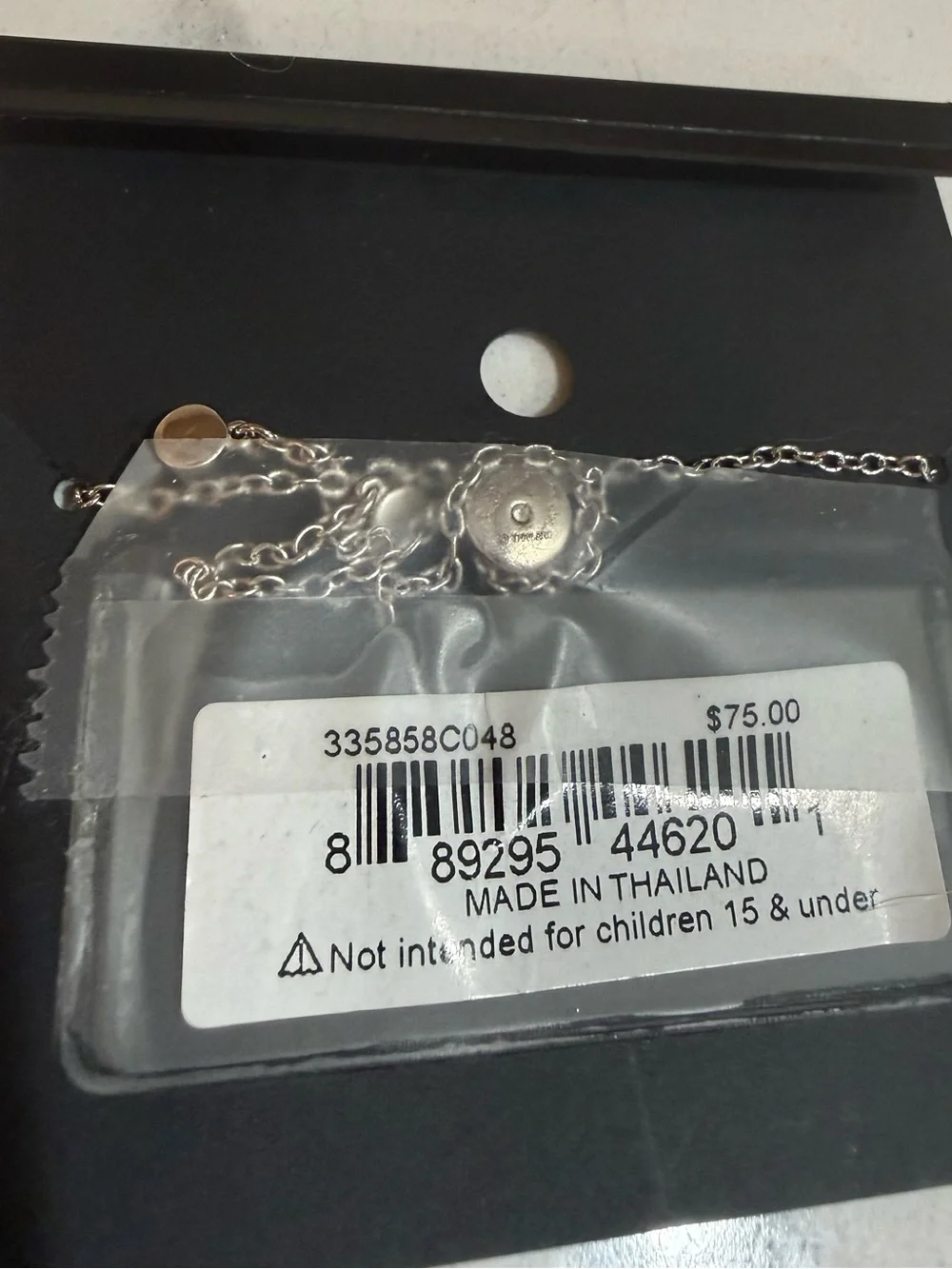 Coach Pink Crystal Bow Slider Bracelet